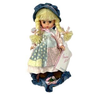 Madame Alexander restrung 8" Bonnet Top Wendy doll with custom stand.